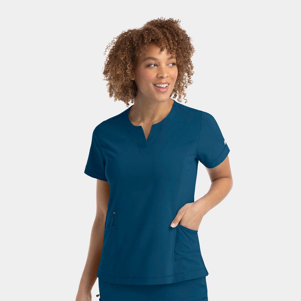 IRG EPIC 4802 Notched Crew Neck Scrub Top