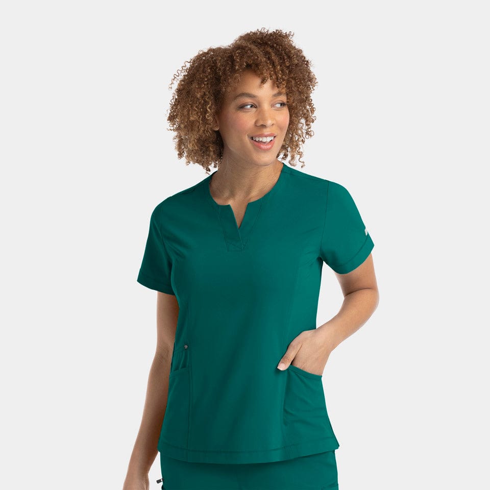 IRG EPIC 4802 Notched Crew Neck Scrub Top