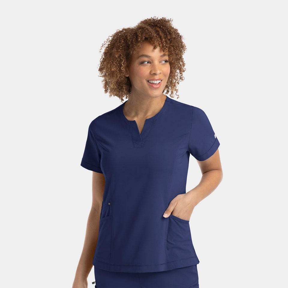 IRG EPIC 4802 Notched Crew Neck Scrub Top