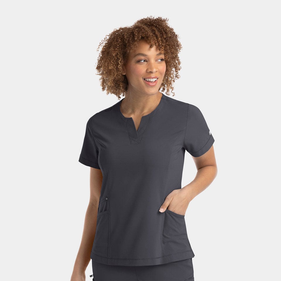 IRG EPIC 4802 Notched Crew Neck Scrub Top