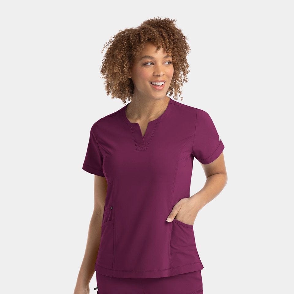 IRG EPIC 4802 Notched Crew Neck Scrub Top
