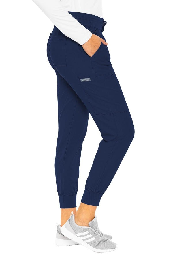 MedCouture Insight 2711 jogger scrub pant in navy from Coulee Scrubs.