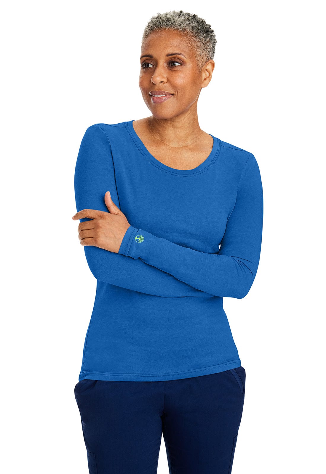 healing hands long sleeve tee royal blue