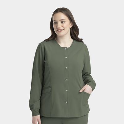 EPIC IRG BUTTON SCRUB JACKET FROM COULEE SCRUBS