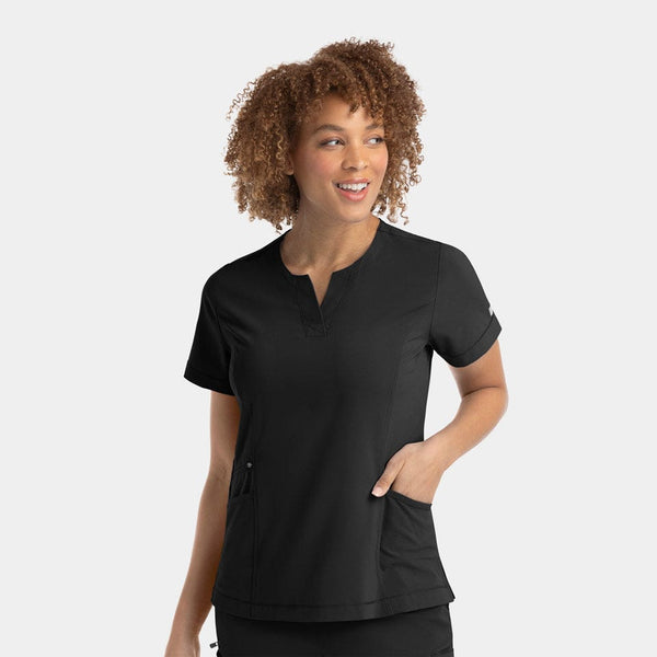 IRG EPIC 4802 Notched Crew Neck Scrub Top