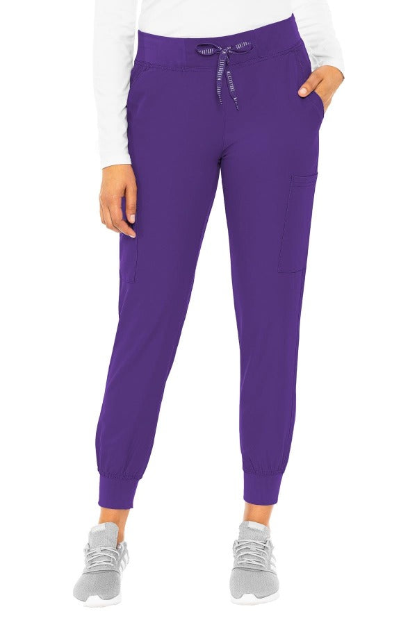 MedCouture Insight 2711 jogger scrub pant in grape from Coulee Scrubs. 