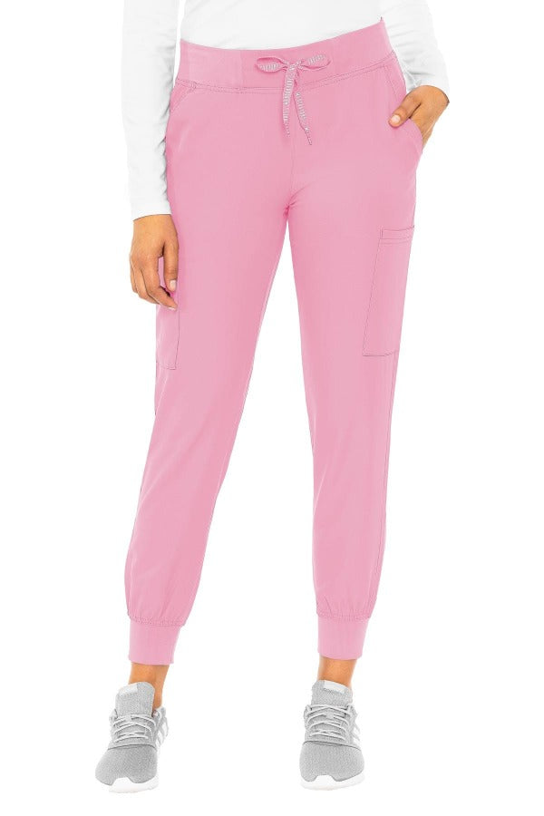MedCouture Insight 2711 jogger scrub pant in pink from Coulee Scrubs. 