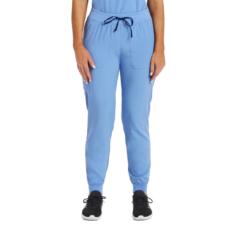 Maevn Impulse jogger pants in petite, a best seller at Coulee Scrubs. 