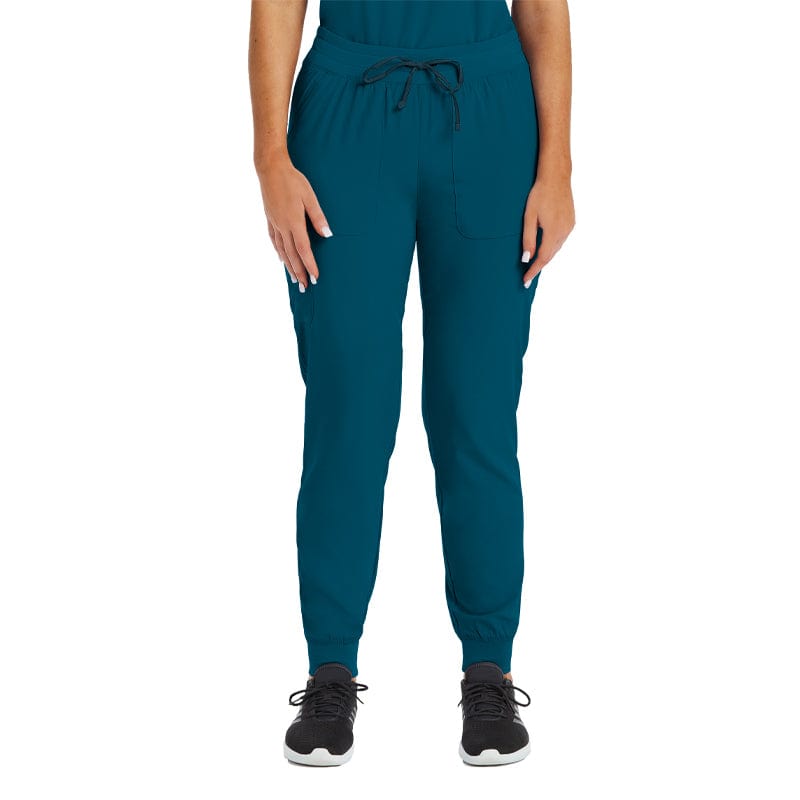 Maevn Impulse jogger pants in petite, a best seller at Coulee Scrubs. 