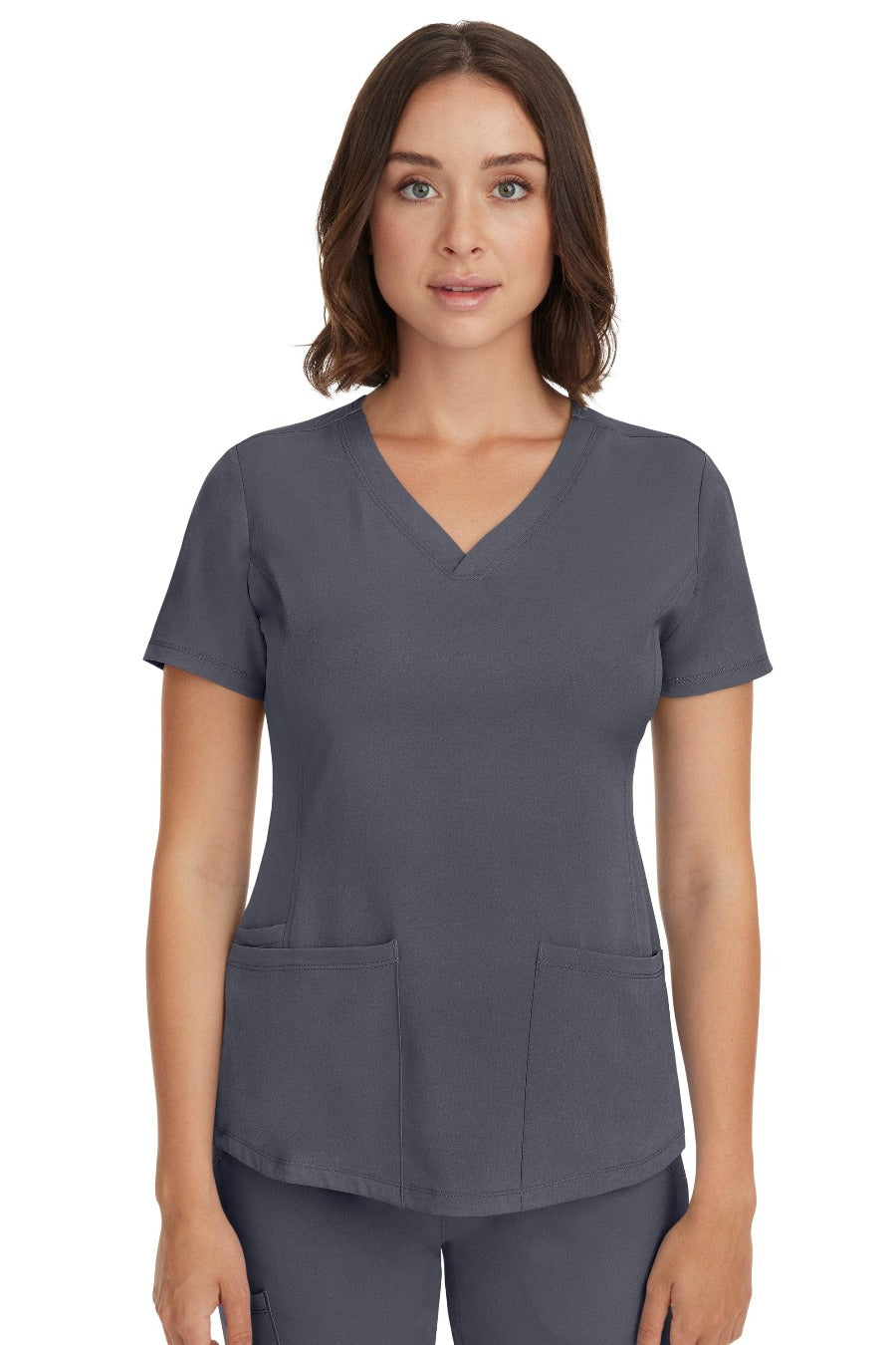 Healing Hands HH Works top in pewter from Coulee Scrubs