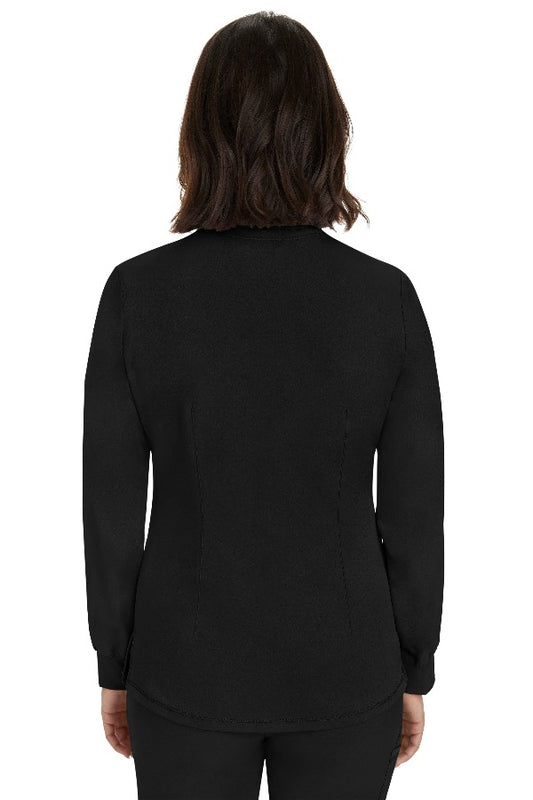 Healing Hands HH Works 5500 snap jacket back view from Coulee Scrubs.
